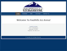 Tablet Screenshot of foothillsicearena.com